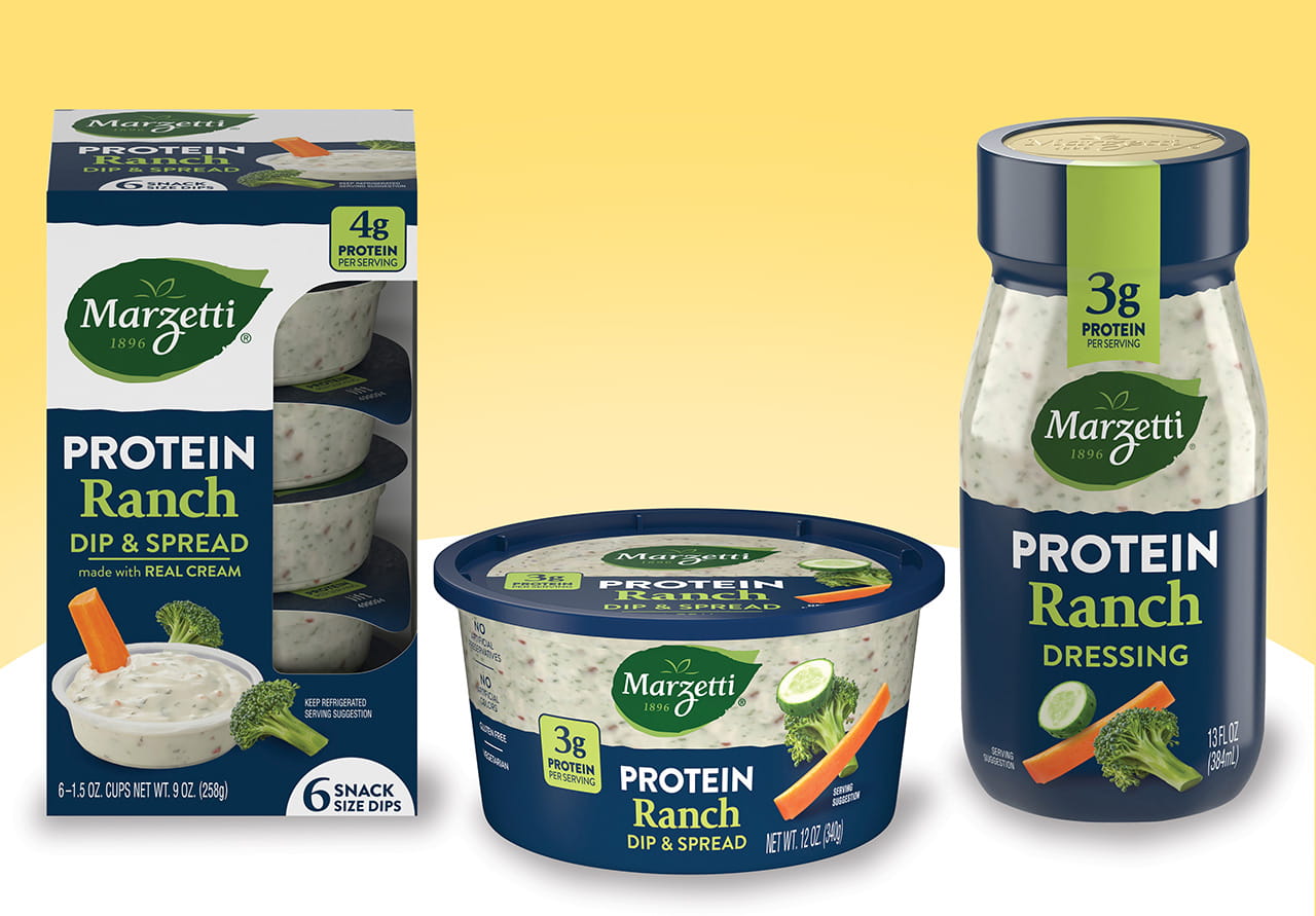 The Marzetti Company Launches Protein Ranch Dressing & Dips